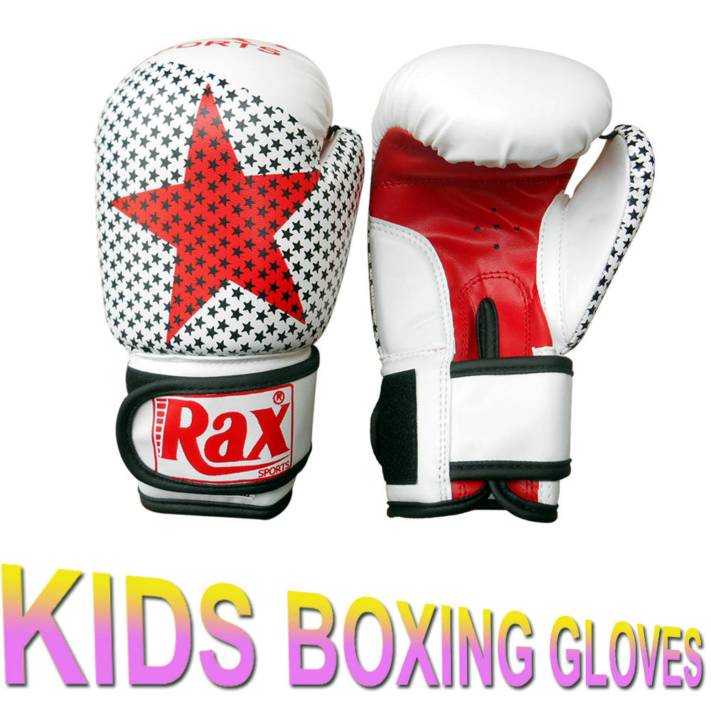 Kids Boxing Gloves Punch Bag Sparring Training Mitts MMA 4oz- 6oz- 8oz- R A X