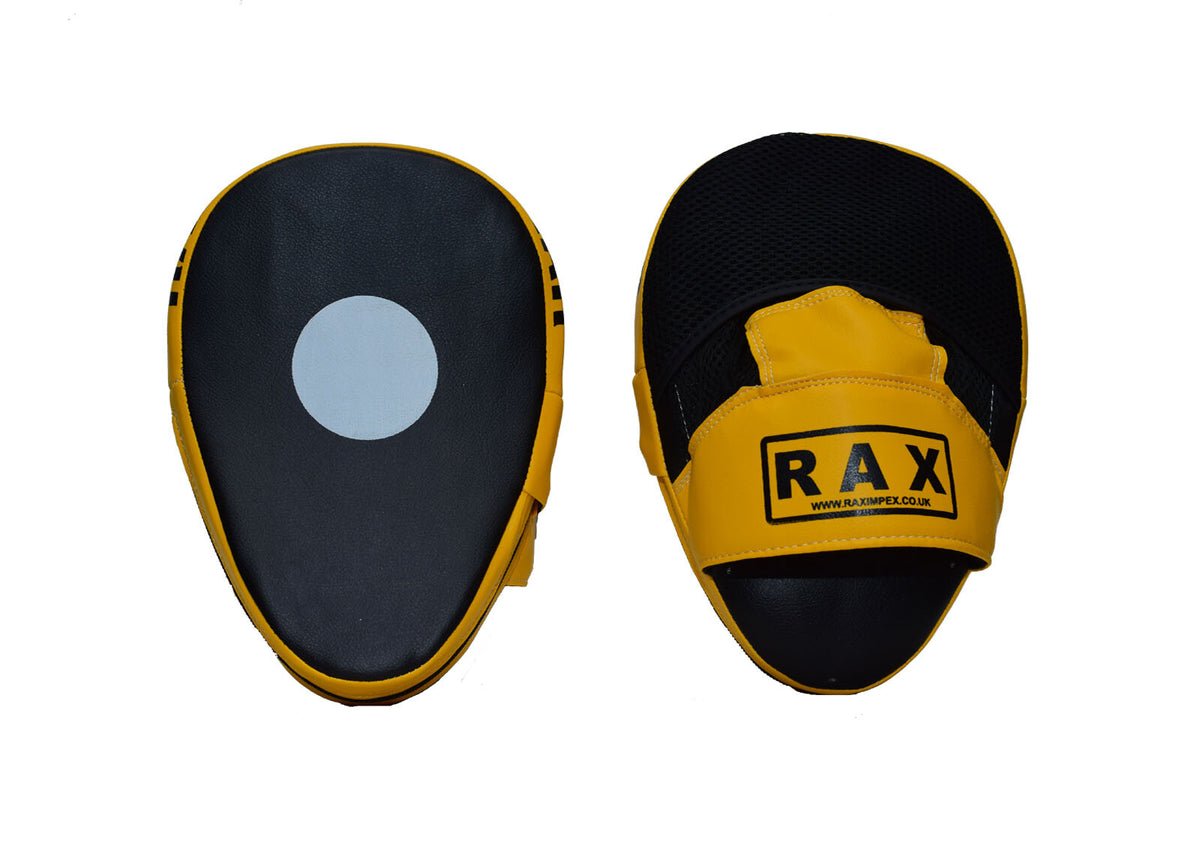 Focus Pad,Hook & Jab Mitts,Boxing Punch Gloves Bag Kick Thai Curved MMA R A X