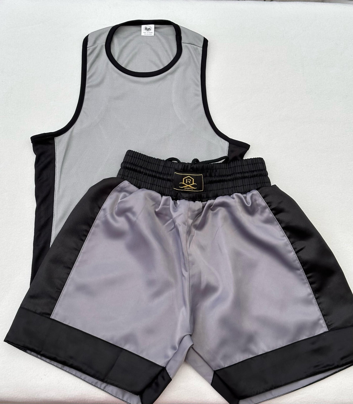 Kids Boxing Shorts & Top 2 Piece Thai Kick MMA Set High Quality Satin Fabric