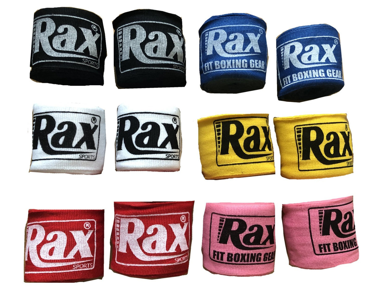 Hand Wraps Bandages Fist Boxing Inner Gloves Mitts MMA Cotton Pair Muay Thai RAX