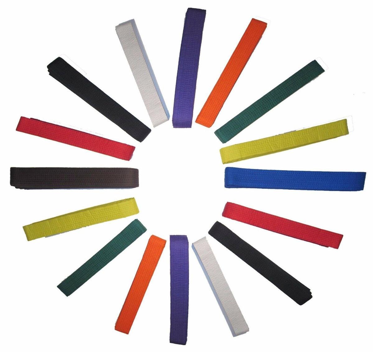KARATE BELTS MARTIAL ARTS TAEKWONDO JUDO KICKBOXING COTTON MIX & MATCH