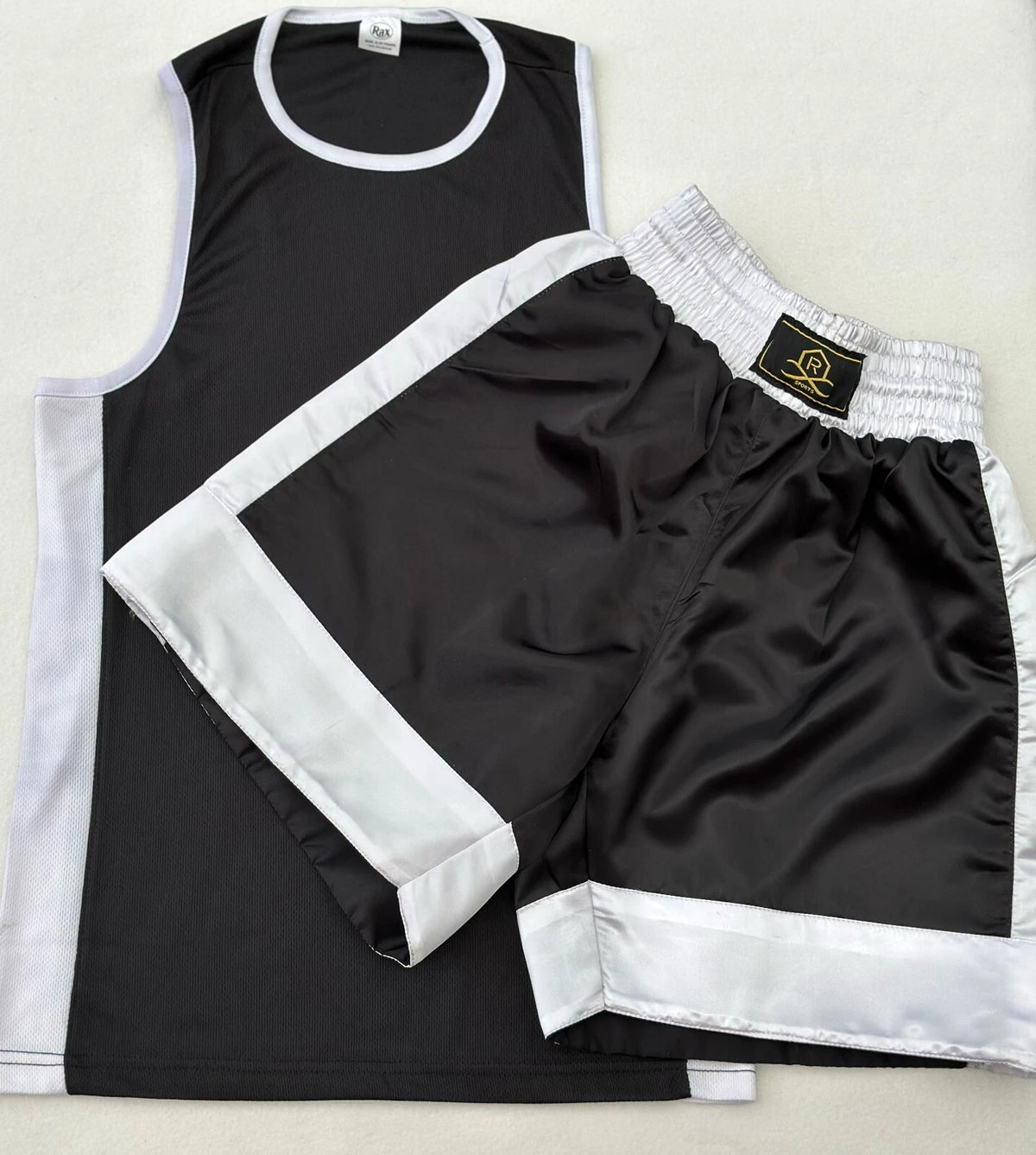 Kids Boxing Shorts & Top 2 Piece Thai Kick MMA Set High Quality Satin Fabric