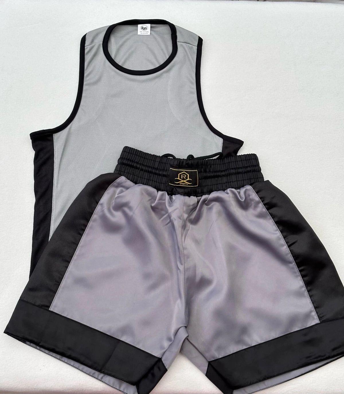 Kids Boxing Shorts & Top 2 Piece Thai Kick MMA Set High Quality Satin Fabric