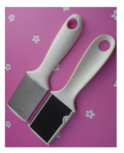 FOOT CARE CALLUS REMOVER FILE DOUBLE SIDED WHITE