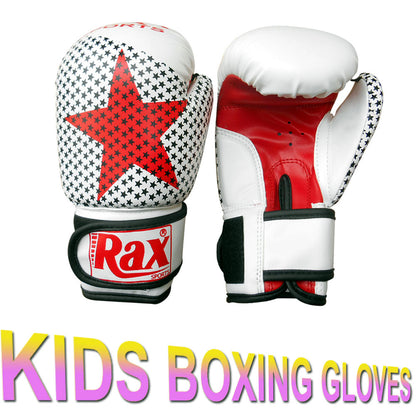 Kids Boxing Gloves Punch Bag Sparring Training Mitts MMA 4oz- 6oz- 8oz- R A X