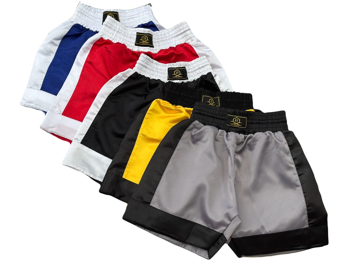 Kids Boxing Shorts & Top 2 Piece Thai Kick MMA Set High Quality Satin Fabric