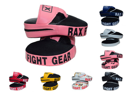 Focus Pad,Hook & Jab Mitts,Boxing Punch Gloves Bag Kick Thai Curved MMA R A X