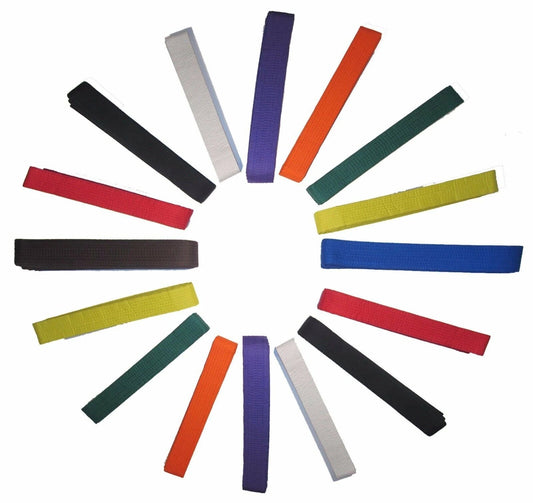 KARATE BELTS MARTIAL ARTS TAEKWONDO JUDO KICKBOXING COTTON MIX & MATCH