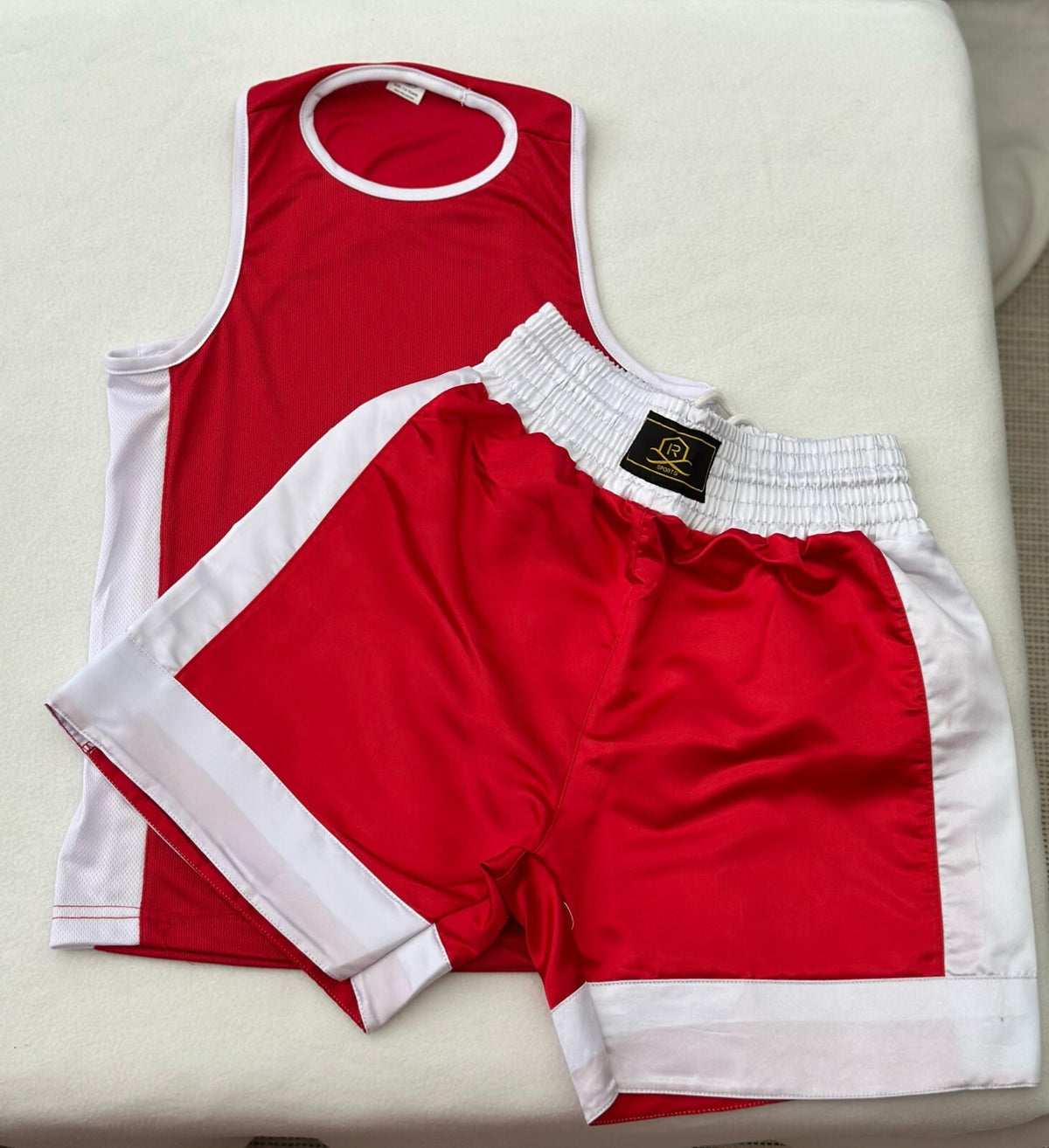 Kids Boxing Shorts & Top 2 Piece Thai Kick MMA Set High Quality Satin Fabric
