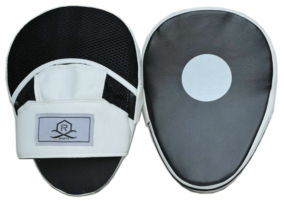 Focus Pads and Boxing Gloves   Set Hook & Jabs Mitts Punch Bag Gym Training MMA