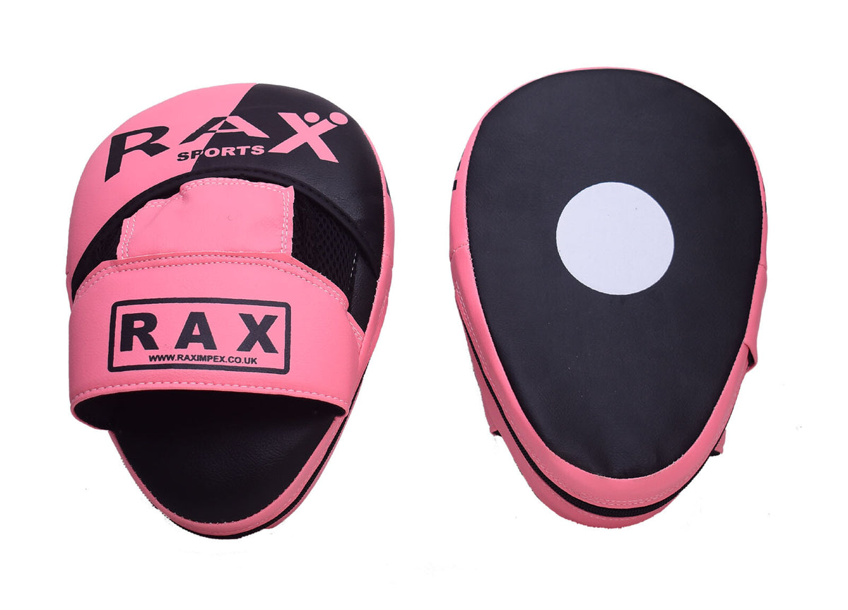 Focus Pad,Hook & Jab Mitts,Boxing Punch Gloves Bag Kick Thai Curved MMA R A X
