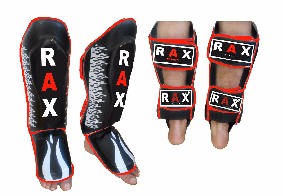 Shin Guard Pads MMA Leg Foot Guards Muay Thai Kick Boxing MMA Pads Training