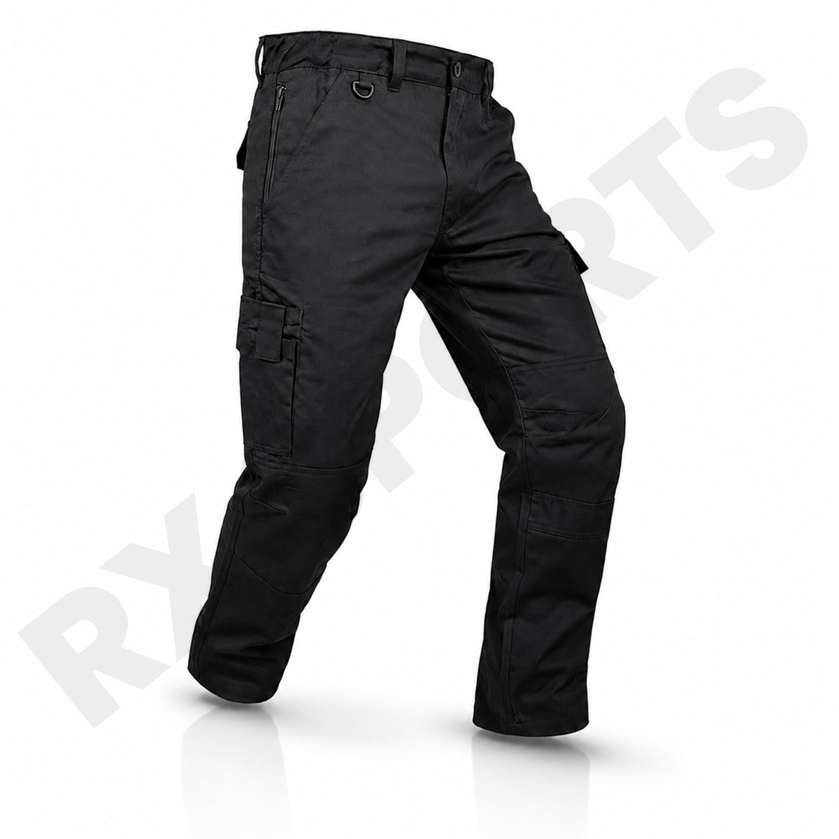 Men's Combat Cargo Work Trousers SEMI ELASTICATED WAISTBAND with KNEE PAD POCKET