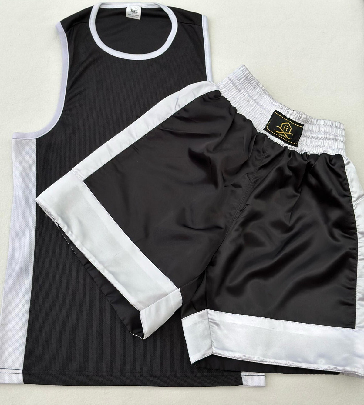Kids Boxing Shorts & Top 2 Piece Thai Kick MMA Set High Quality Satin Fabric
