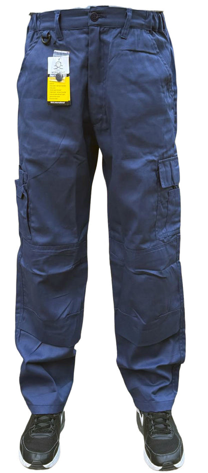 Men's Combat Cargo Work Trousers SEMI ELASTICATED WAISTBAND with KNEE PAD POCKET