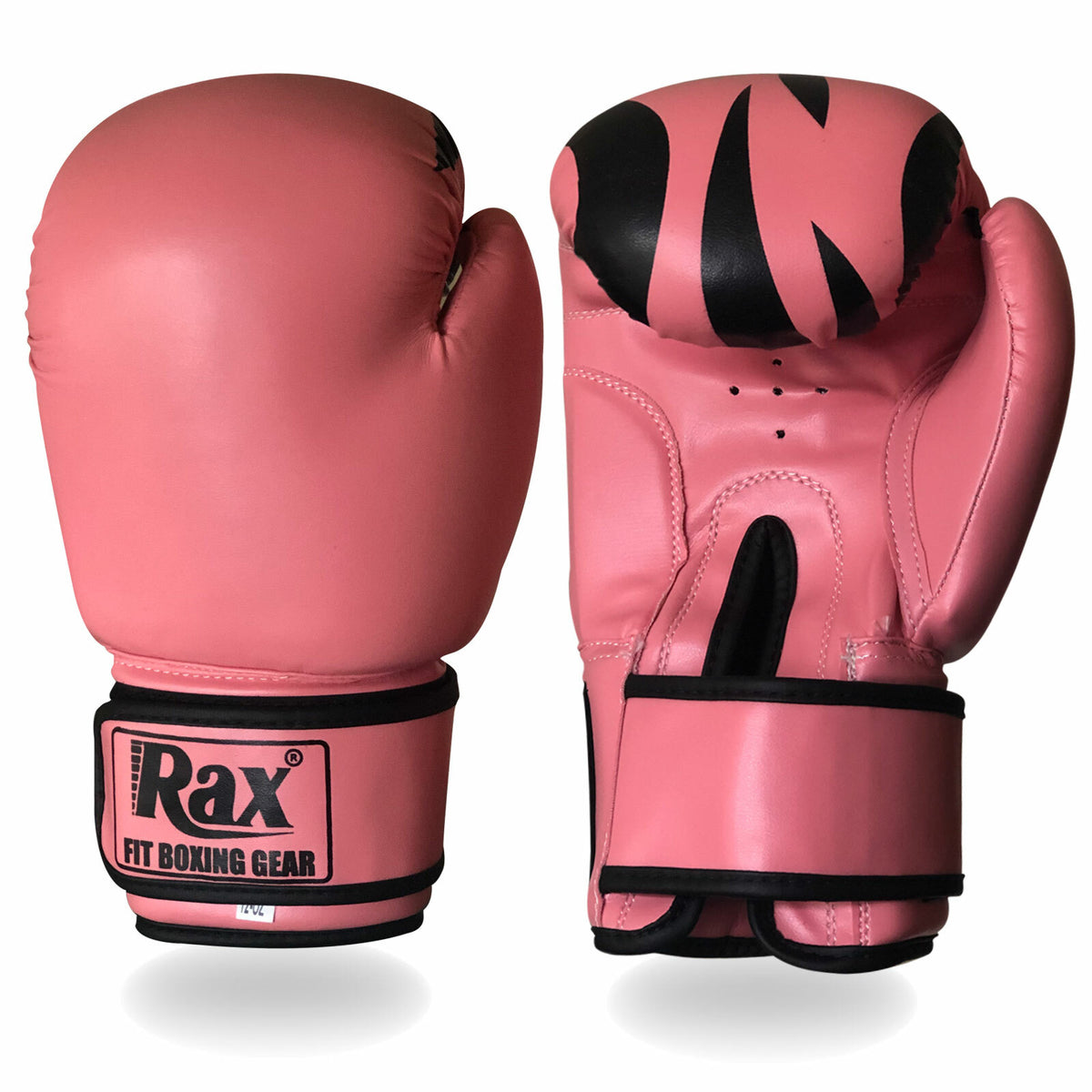 Pink Curved Focus Pads  With Boxing Gloves Hook and Jab Punch Bag Kick MMA R A X