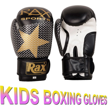 Kids Boxing Gloves Punch Bag Sparring Training Mitts MMA 4oz- 6oz- 8oz- R A X