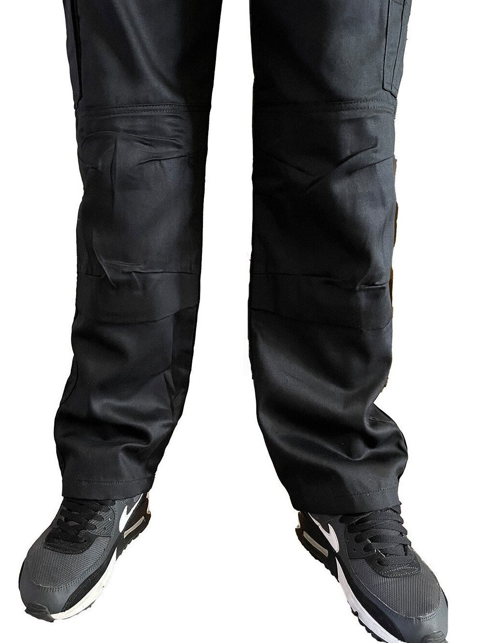 Men's Combat Cargo Work Trousers SEMI ELASTICATED WAISTBAND with KNEE PAD POCKET