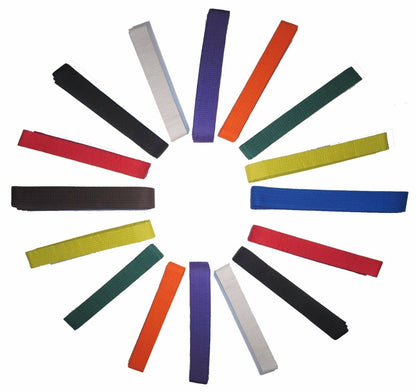 KARATE BELTS MARTIAL ARTS  TAEKWONDO JUDO KICKBOXING COTTON MIX & MATCH