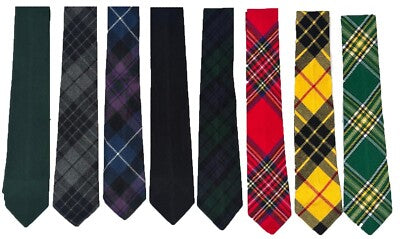 Scottish Tartan Neck Tie For Men Plaid Neckties Various Tartan Choice R A X